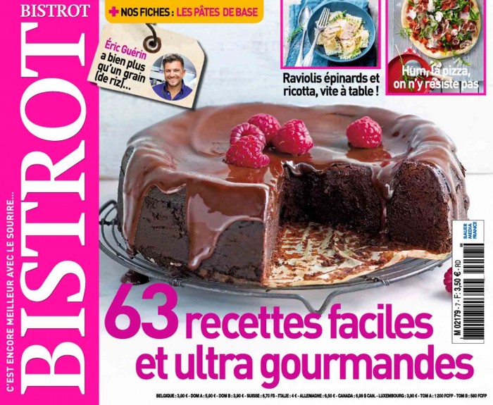 couverture du magazine Bistrot numéro 7 avec le carnet d'hiver du chef Eric Guerin et ses recettes sur le thème du riz
