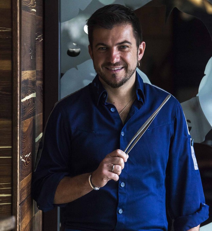 portrait du chef eric guerin par le photographe Matthieu Cellard à l'occasion de la sortie de son livre 